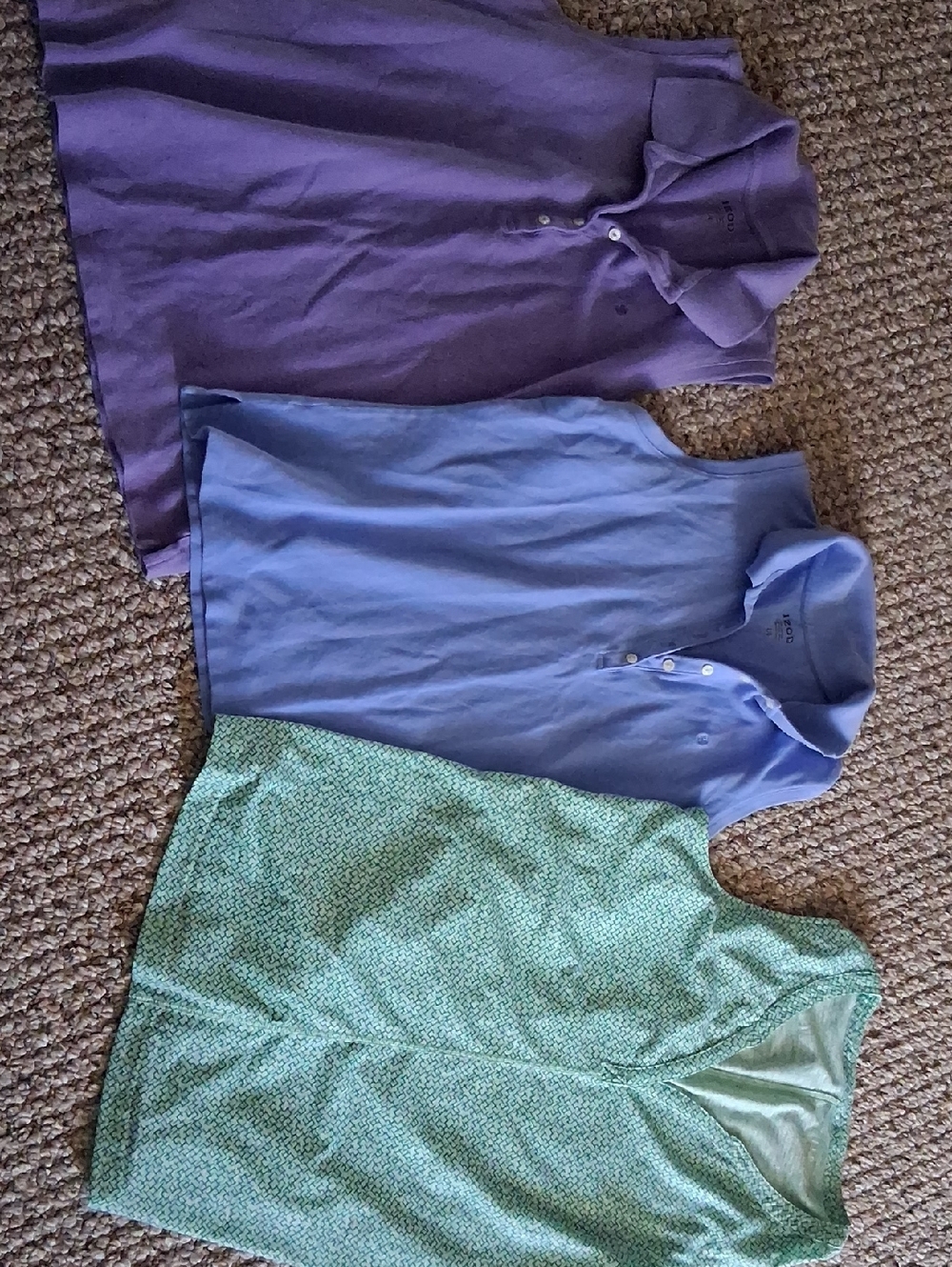 Women's Lavender Sleeveless Polo Tank Top - Unknown Brand